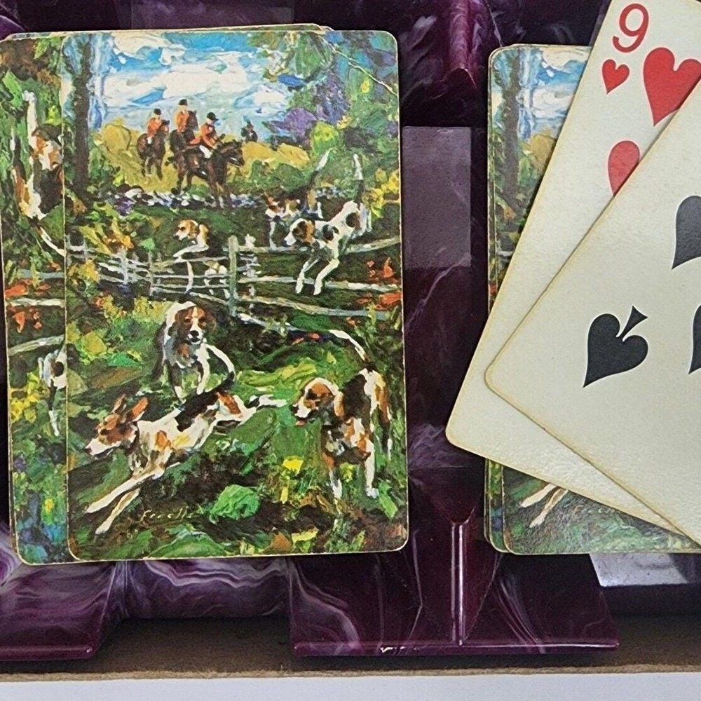 Vintage "the hunt" hunting horse and hounds playing cards